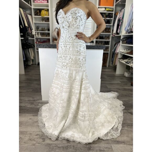 NWT Moonlight by Val Stefani Stunning Wedding Gown $2,288 - Picture 5 of 13